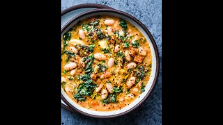 Creamy White Bean Soup with Kale