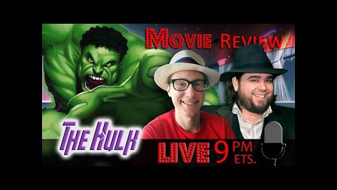 LIVE! Show/ PodCast The Incredible #Hulk! Join us at 9pm EST