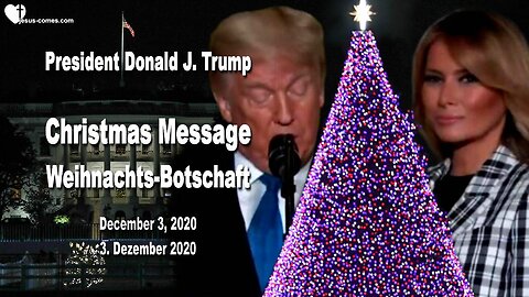 December 3, 2020 🇺🇸 Donald Trump and Melania's Christmas Message 🇩🇪 Donald Trump und Melanias Weihnachtsbotschaft