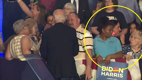 Biden Shuns Black Girl, Twice…One Of The Old White Hags Biden Favored Cursed Her For Holding A Sign