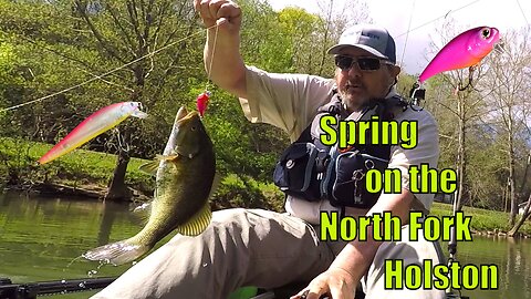 Current, Sun, Clouds, Wind, Lamprey on the North Fork Holston