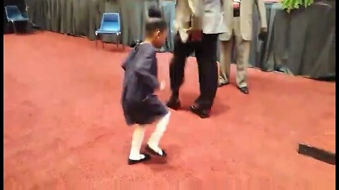 This kid has a reason to praise God! 2015 COGIC Convocation praise break - shout