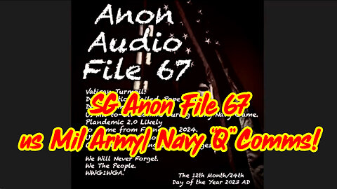 SG Anon File 67 - us Mil Army/ Navy “Q” Comms!