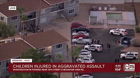 Police are investigating an assault situation involving "seriously injured children" at a Phoenix apartment