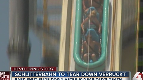 Schlitterbahn to tear down Verruckt