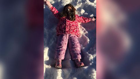 14 Kids Adorably Fail At Snow Angels