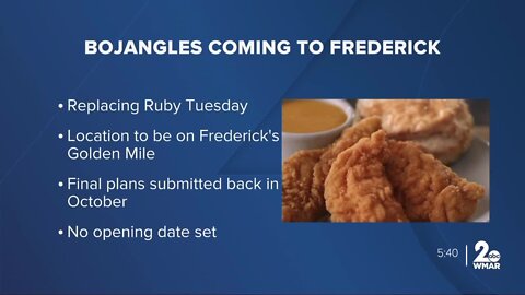 Bojangles to replace old Ruby Tuesday site along Frederick's Golden Mile