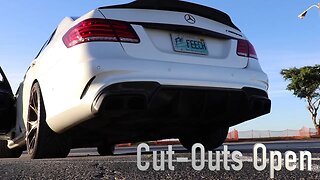 LOUD Mercedes E63 AMG S Exhaust Cut Outs *SOUND CLIP*