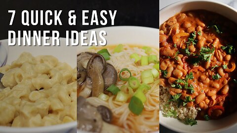 7 quick & easy weeknight dinner recipes for busy cooks
