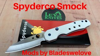 Spyderco Smock with modifications by Bladeswelove