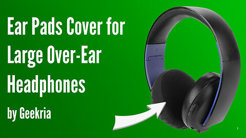 Ear Pads Cover for Large Over-Ear Headphones | Geekria
