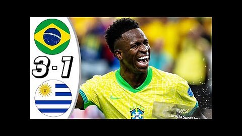 Uruguay vs Brazil 3-1 Resumen y Goles 2024