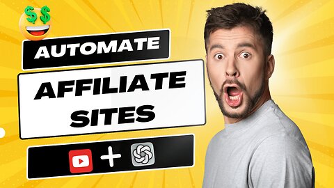 💰How To Automate Affiliate Sites With Youtube + Chat GPT - Best AI Method