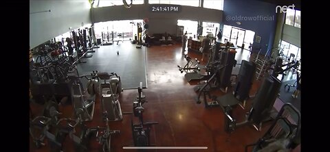 INSANE FOOTAGE: Old lady PLOWS into SWEAT gym in Dallas