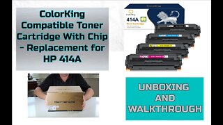 ColorKing Chip Toner Cartridge Replacement 4 Pack