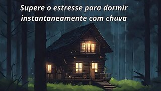 Supere o estresse para dormir instantaneamente com chuva