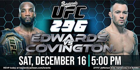 UFC 296 Edwards vs Covington Fill Match Live Stream Free | UFC 296 Live Match #ufclive