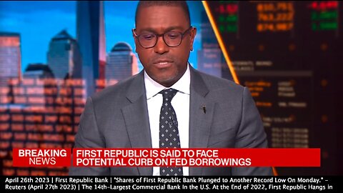 First Republic Bank | "First Republic Bank Which Drops About 50% Yesterday, Dropped About 20% Today." - Bloomberg (April 26th 2023) | First Republic was the 14th-largest commercial bank in the U.S. at the end of 2022, according to the Fed,