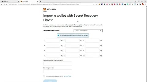 How to recover missing Metamask accounts
