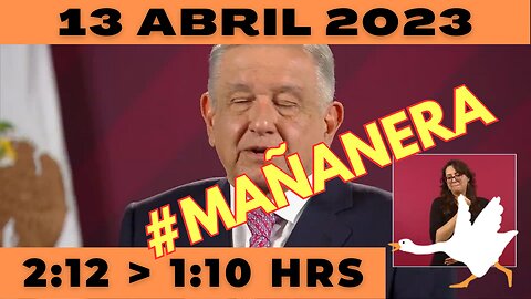 💩🐣👶 #AMLITO | Mañanera Jueves 13 de Abril 2023 | El gansito veloz de 2:12 a 1:10.