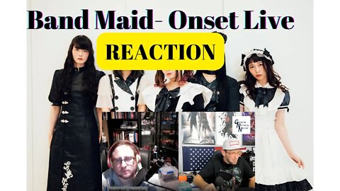 Group REACTION to Band Maid " Onset" Live!! On Bleeding Edge Reactions