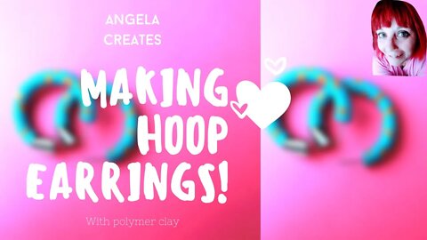 DIY POLYMER CLAY HOOP EARRINGS | SIMPLE HOOPS | MAKING POLYMER CLAY EARRINGS WITH SCRAPS