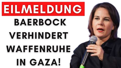 EU-Treffen: Baerbock blockiert Waffenruhe für Gaza!@Alexander Raue🙈