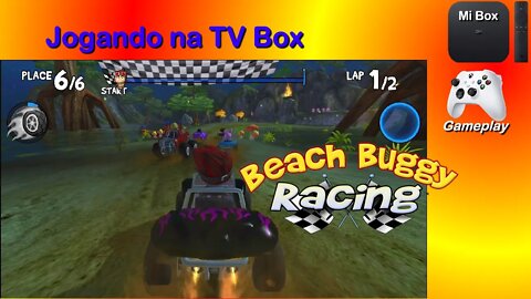 Jogando na TV Box - Beach Buggy Racing