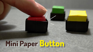 How to Make a "Mini Toy Paper Button". DIY Crafts Origami