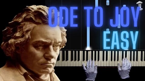 Ode to Joy - FREE SHEET! - Beethoven | EASY Piano - Hands Tutorial