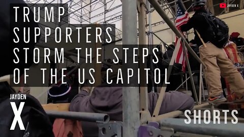 Trump Supporters Storm The N.W. Stair Case Of The US Capitol