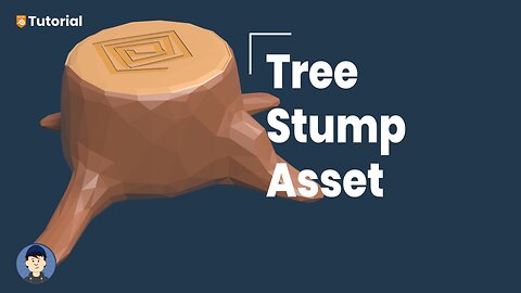 How to make a low-poly tree stump game asset in Blender [3.] | 3D Modeling