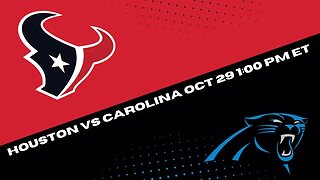 Houston Texans vs Carolina Panthers Prediction and Picks - NFL Picks Week 8