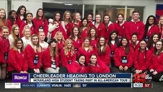 McFarland cheerleader heads to London