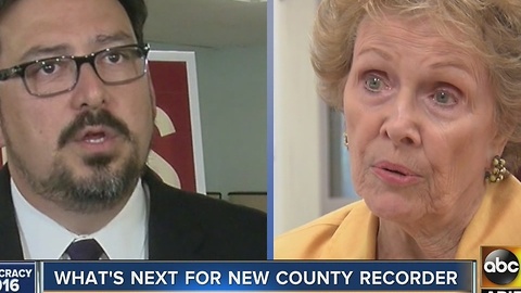 What's next for the new Maricopa County Recorder once he replaces Helen Purcell?