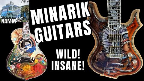 Minarik Guitars Booth NAMM 2023 - INSANE Craftsmanship - Works of Art