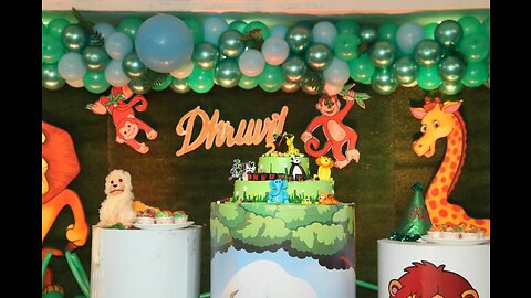 Dhruvil 2nd birthday party!!!! #wildlife Theme #junglesafari Theme