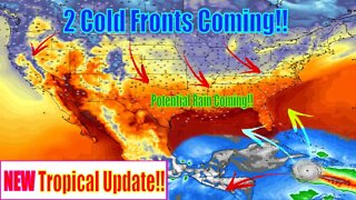 Latest Tropical Update & 2 Cold Fronts Coming!! - The WeatherMan Plus Weather Channel