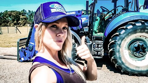 Farm Girl Washing Tractor and Detail Work! (Long Overdue!)