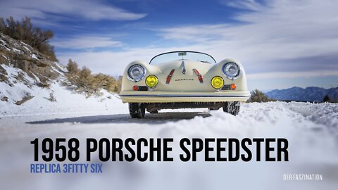 1958 Porsche 356 Speedster Replica in the Snow