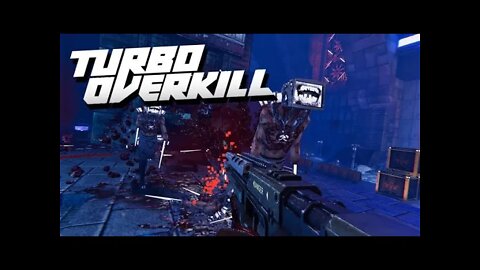 Jogando TURBO OVERKILL no PC - Cyberpunk Boomer Shooter