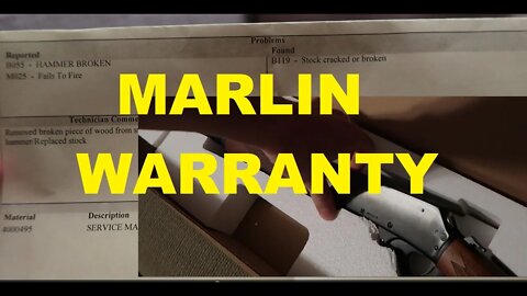 MARLIN FIREARMS WARRANTY REPAIR - WHO_TEE_WHO