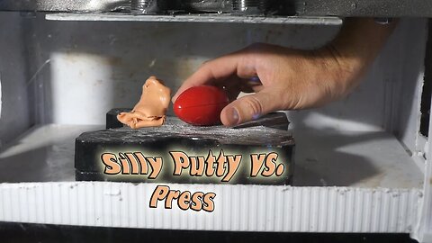 Silly Putty Crushed By Hydraulic Press | Non-Newtonian Fluid