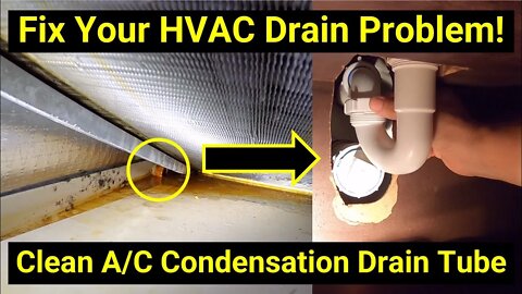 Unclog Your AC Drain Line Pipe ✅ Using Shop Vac, Vinegar and Hot Water ● HVAC Condensation