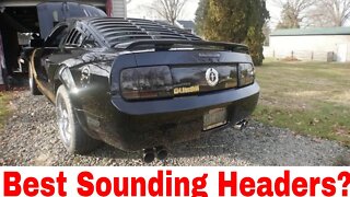 Pure Exhaust Sound - No Talking Just Pure Long Tube Header Ford Mustang Exhaust Rumbling