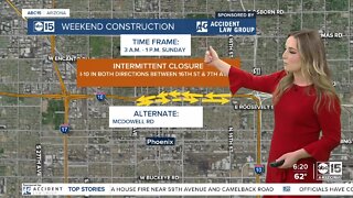 Weekend freeway construction planned