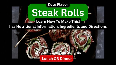 Keto Steak Rolls