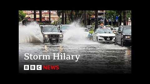 Storm Hilary: California and Mexico brace for tropical storm - BBC News