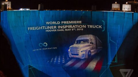 Daimler Automated Trucks ( HooverDam Projection Event.)