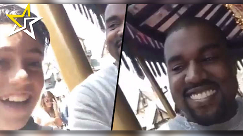 Kanye West Superfan Grabs The Famous Rapper For A 9-Second Snapchat Interview At Disneyland